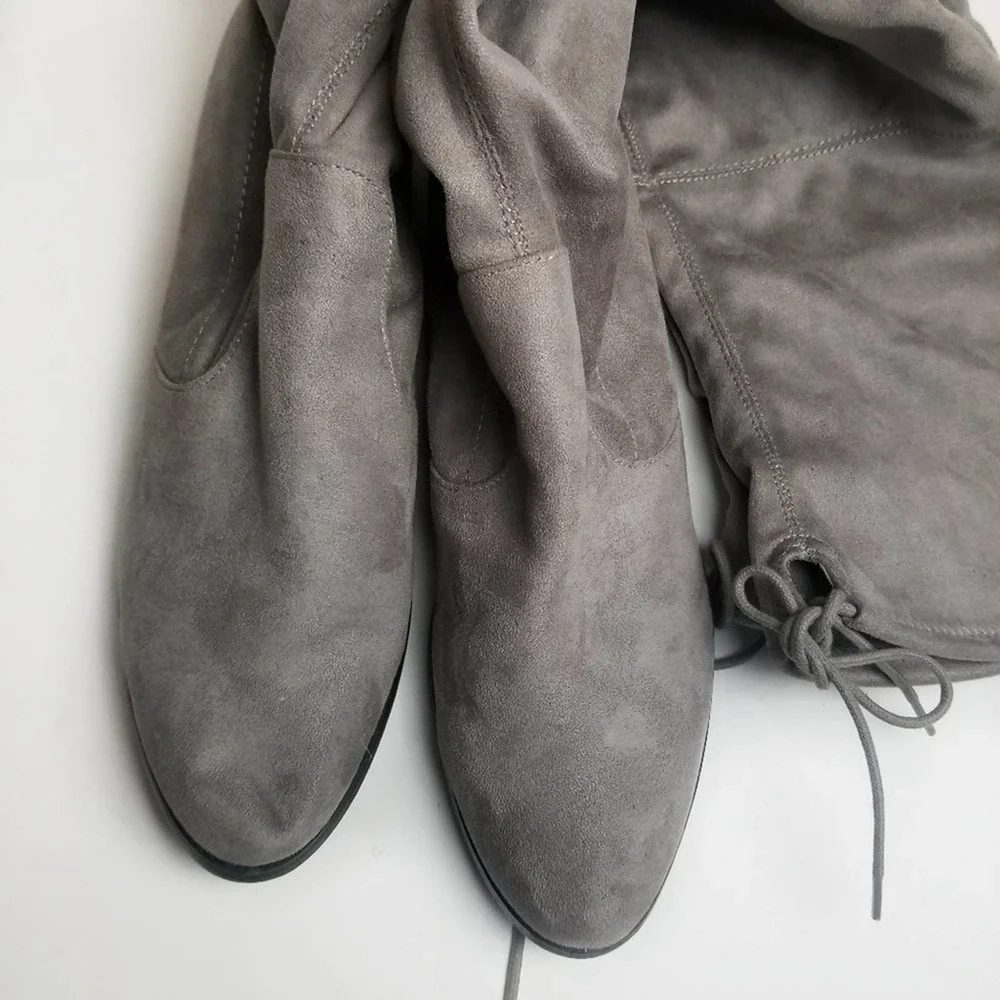 Charles David Gravity Over The Knee Faux Suede Boots Size 8.5